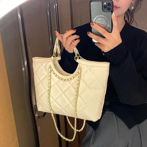 Women Chain Shoulder Bag Soft Pu Leather Handbag Crossbody Messenger Tote Bag