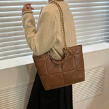 Women Chain Shoulder Bag Soft Pu Leather Handbag Crossbody Messenger Tote Bag