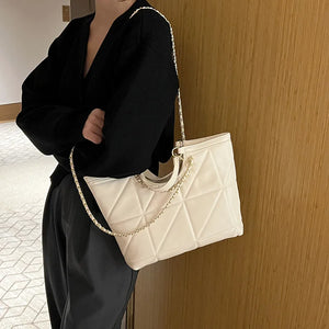 Women Chain Shoulder Bag Soft Pu Leather Handbag Crossbody Messenger Tote Bag