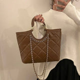 Women Chain Shoulder Bag Soft Pu Leather Handbag Crossbody Messenger Tote Bag