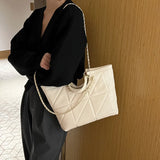 Women Chain Shoulder Bag Soft Pu Leather Handbag Crossbody Messenger Tote Bag