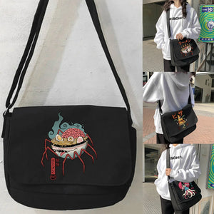 Canvas Crossbody Bag Large Capacity Monster Series