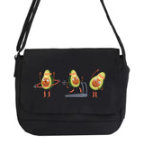 Avocado Series Crossbody Bag Canvas Shoulder Messenger Unisex