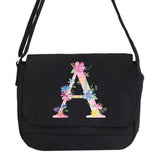 Large Capacity Crossbody Bag Canvas Shoulder Messenger Unisex Pink