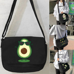 Avocado Series Crossbody Bag Canvas Shoulder Messenger Unisex