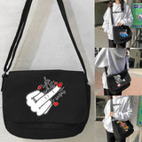 Large Capacity Crossbody Bag Casual Canvas Shoulder Messenger Bag