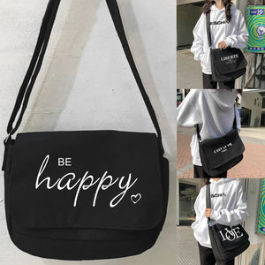 Canvas Crossbody Bag Youth Satchels Diagonal Cross Bag