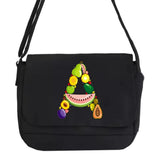 Youth Satchels Diagonal Cross Bag Canvas Shoulder Messenger Bags Fruit Series