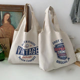 Canvas Shoulder Bag Large Capacity Handbag