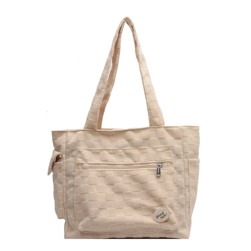 Large Canvas Rucksack Shoulder Hobo Bag