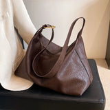 Women Large Capacity PU Leather Shoulder Bags Leisure Retro Crossbody Bags