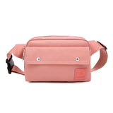 Women Sports Chest Bag Large Capacity Nylon Crossbody Phone Bag