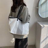 Retro Canvas Shoulder Bag for Women Large Capacity