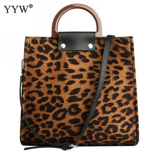 Leopard Print Large Tote Bag Women Shoulder Handbag Big Size Casual Shopping