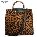 Leopard Print Large Tote Bag Women Shoulder Handbag Big Size Casual Shopping