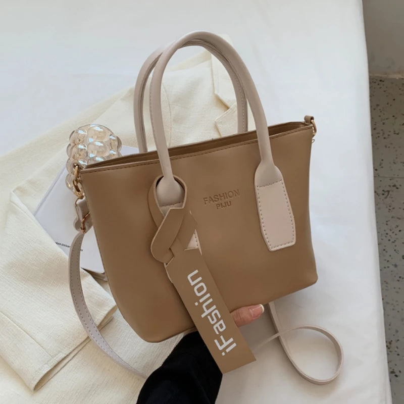 Women Large Handbag Summer Shoulder Crossbody Bag Texture Underarm Bag