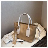 Women Large Handbag Summer Shoulder Crossbody Bag Texture Underarm Bag