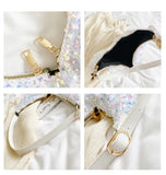 Large Size Sequin Shoulder Bag for Evening Party