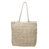 Women Large Woven Straw Beach Tote Shoulder Bag