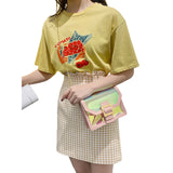 Holographic Crossbody Bag Laser Shoulder Handbag with Chain Strap