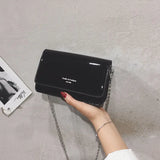 Women Laser Flap Bags Mirror Chain Shoulder Bag Small Handbag