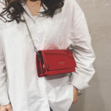 Women Laser Flap Bags Mirror Chain Shoulder Bag Small Handbag