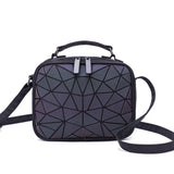 Laser Luminous Geometric Crossbody Bag for Women