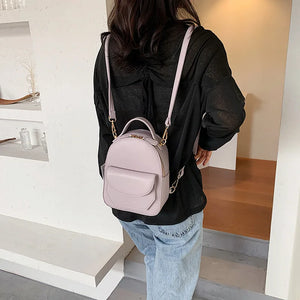 Women Leather Backpack School Travel Bags Daily Bag Lady Shoulder Crossbody Bags