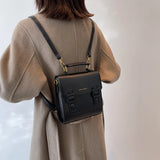 Women Leather Backpack Shoulder Bag Small Backpack Female Girls Daypacks