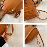 Women Leather Backpack Shoulder Bags Small Backpacks Female Girls Teenager Schoo