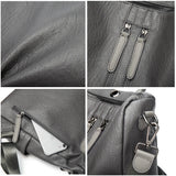 Women Leather Backpacks High Rucksacks Girls Travel Bagpack Ladies Sac Dos
