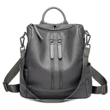 Women Leather Backpacks High Rucksacks Girls Travel Bagpack Ladies Sac Dos
