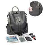 Women Leather Backpacks High Rucksacks Girls Travel Bagpack Ladies Sac Dos