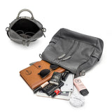 Women Leather Backpacks High Rucksacks Girls Travel Bagpack Ladies Sac Dos