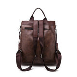 Vintage Women Leather Backpacks Shoulder Bag Travel Bagpack Mochilas