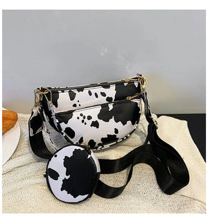 Women Leather Bag Crossbody Shoulder Dumpling Bag Purse