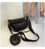 Women Leather Bag Crossbody Shoulder Dumpling Bag Purse