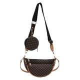 Women Leather Bag Crossbody Shoulder Dumpling Bag Purse