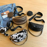 Women Leather Bag Crossbody Shoulder Dumpling Bag Purse