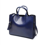 Women Leather Bags Famous Brands Handbag Casual Female Bag Trunk Tote