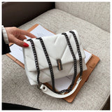 Women Leather Chain Shoulder Bag Messenger Purses Handbag