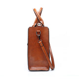 Women Leather Bags Vintage Handbag Casual Female Bag Tote Ladies Shoulder Bag