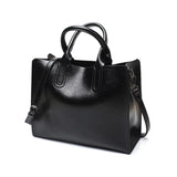 Women Leather Bags Vintage Handbag Casual Female Bag Tote Ladies Shoulder Bag