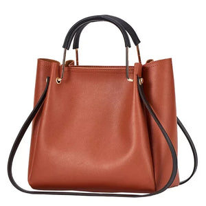 Women Leather Handbag Large Capacity Casual Tote Bag Lady Messenger Shoulder Bag