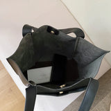 Women Leather Handbags Bucket Shoulder Bags Ladies Crossbody Bags