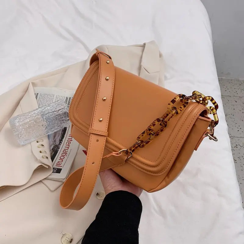 Women Leather Handbags High Vintage Ladies Crossbody Female Casual Shoulder Bag