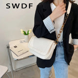 Women Leather Handbags High Vintage Ladies Crossbody Female Casual Shoulder Bag