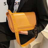 Women Leather Handbags High Vintage Ladies Crossbody Female Casual Shoulder Bag