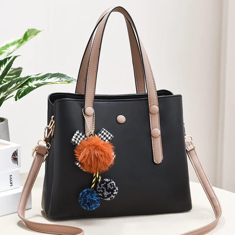 Leather Messenger Bag Crossbody Shoulder Tote Bag for Women