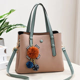 Leather Messenger Bag Crossbody Shoulder Tote Bag for Women